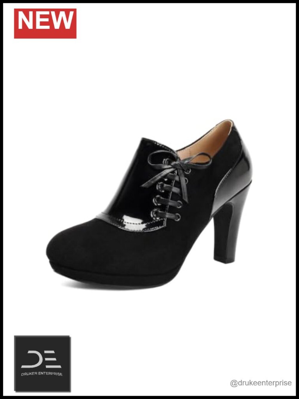 Women's Retro Mary Jane Heels Block High Heel Ankle Strap Lace Up Dress Pumps